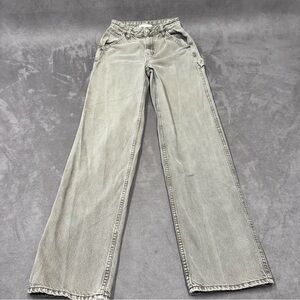 Pacsun 90s bf carpenter Women's Gray Jeans denim size 25 Y2K wide leg baggy